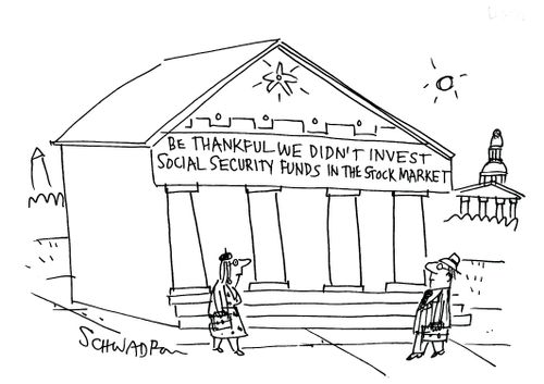 Be thankful we didn't invest social security funds in the stock market.