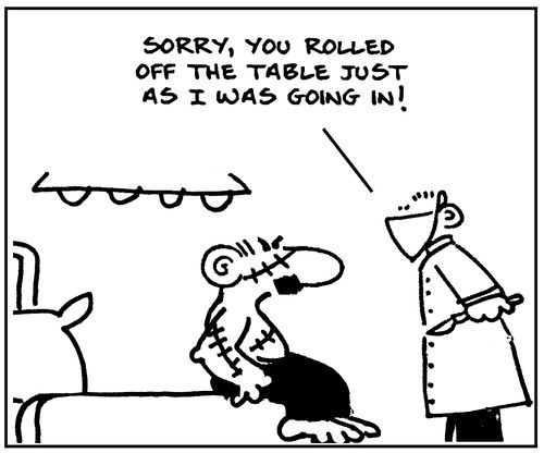 Sorry, you rolled off the table just as I was going in!