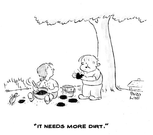 'It needs more dirt.'