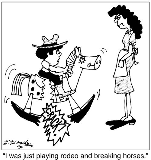 'I was just playing rodeo and breaking horses.'