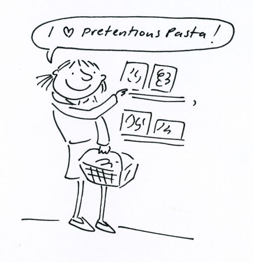 'I love pretentious pasta!'