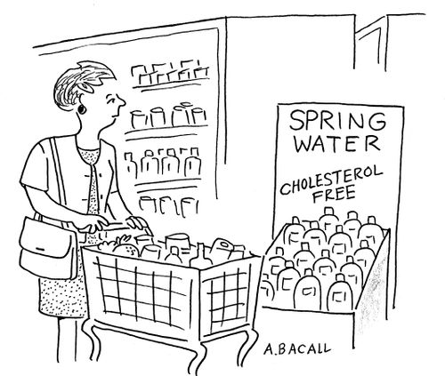 Spring Water - Cholesterol Free.
