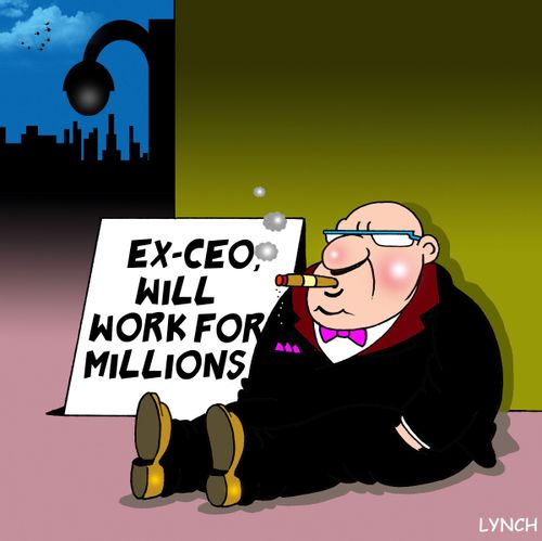 Ex-CEO, will work for millions.