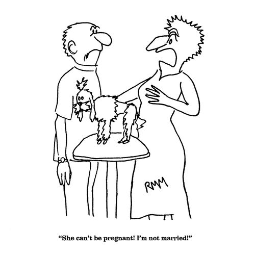 'She can't be pregnant! I'm not married!'
