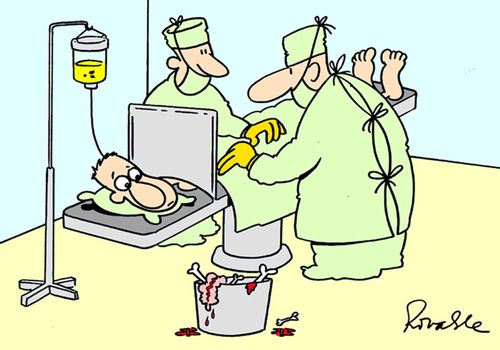 Local anaesthetic.