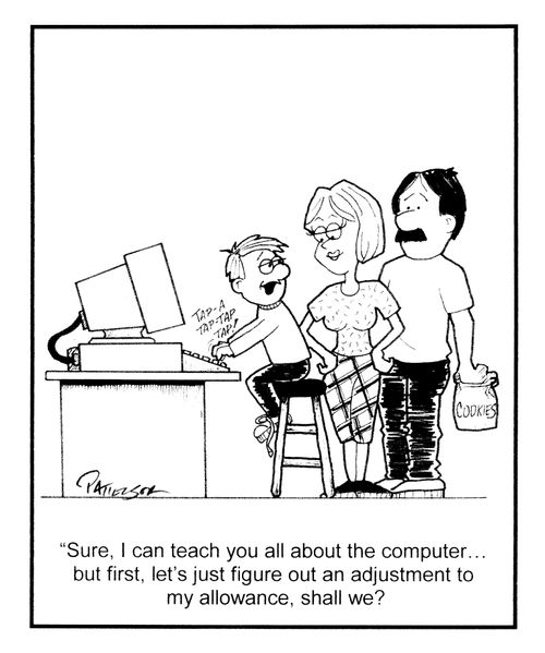 "...first, let's just figure out an adjustmetn to my allowance..."