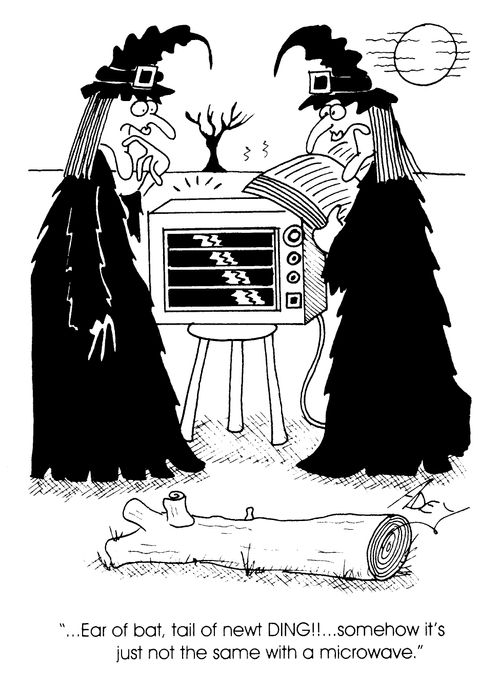 "...somehow it's just not the same with a microwave"
