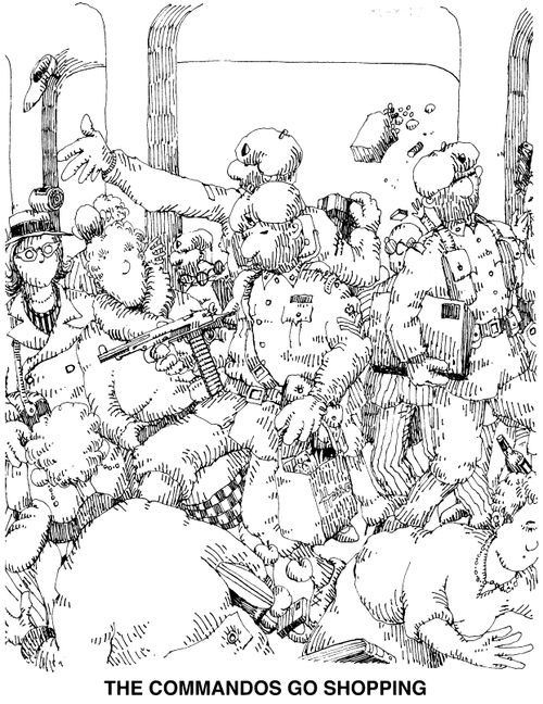 The Commandos go shopping