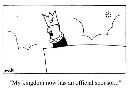 "My Kingdom now has an official sponsor."