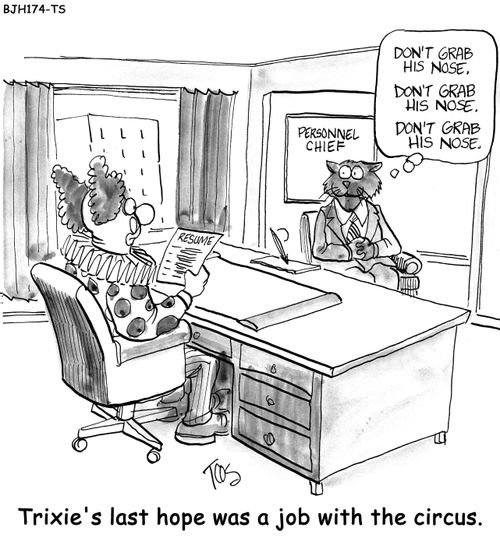 'Trixie's last hope was a job with the circus.'