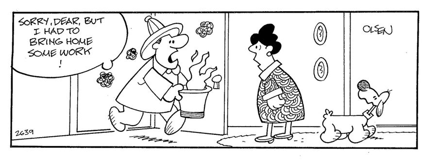 'Sorry, Dear, but I had to bring home some work!'
