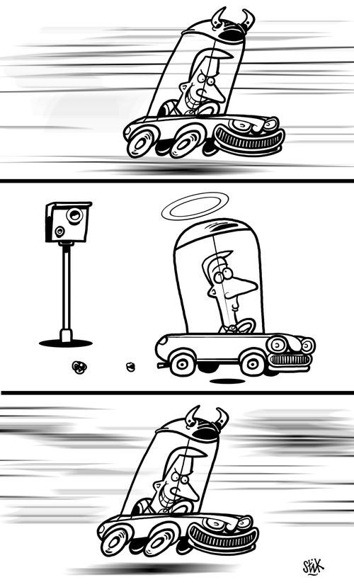 Speed cameras.