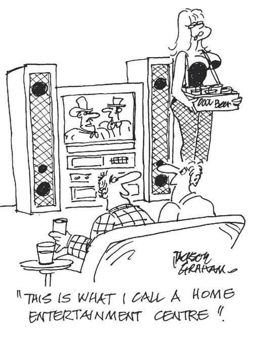 "This is what I call a home entertainment centre."