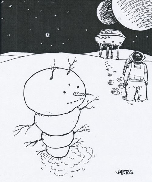 Snowman on the Other Planet.