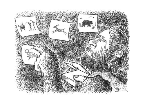 Caveman Sticky Notes
