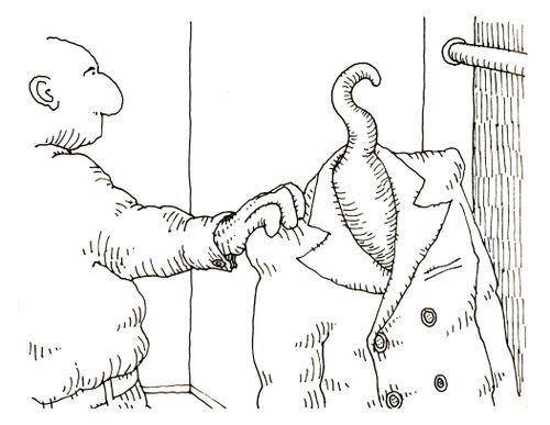 101 uses of a dead cat: coat hanger.