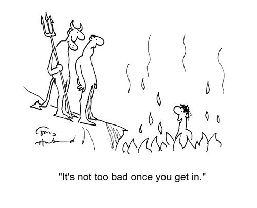 'It's not too bad once you get in.'