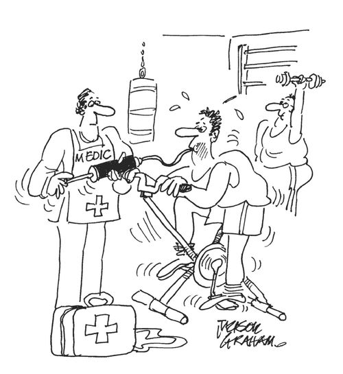 Medic at gym.