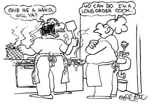I'm a long order cook.