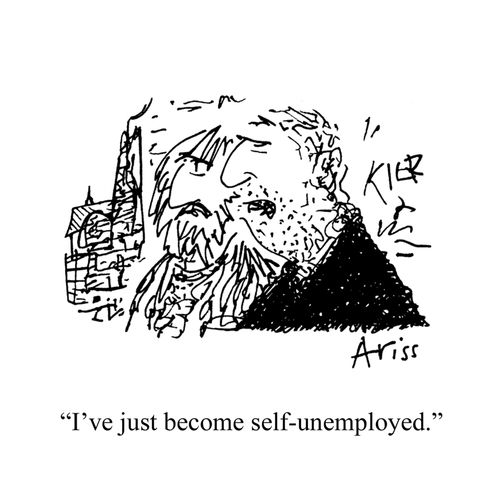 'I've just become self-unemployed.'