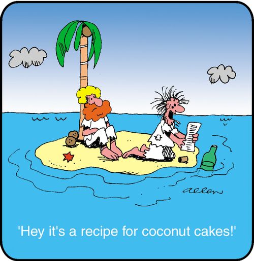'Hey it's a recipe for coconut cakes!'