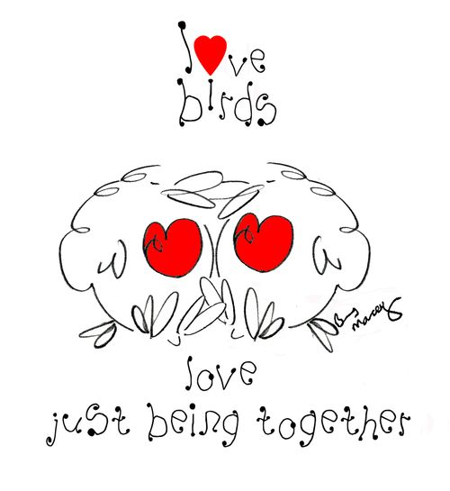 Love Birds love just being together