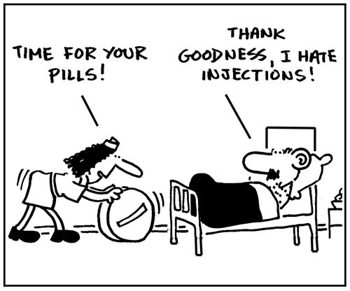 'Time for your pills.'