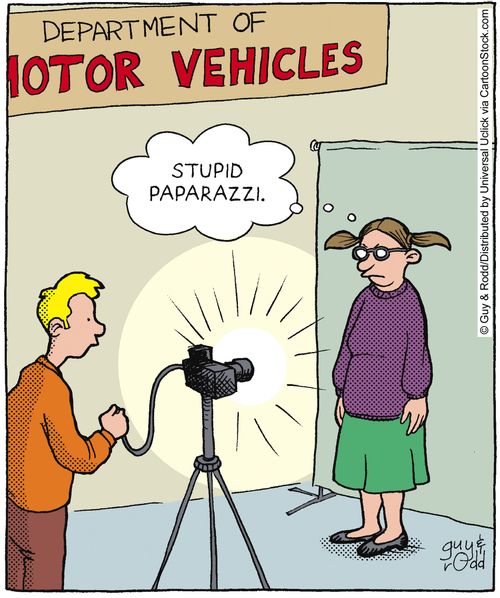 'Stupid paparazzi.'