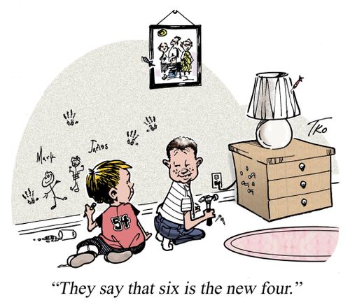 'They say that six is the new four.'