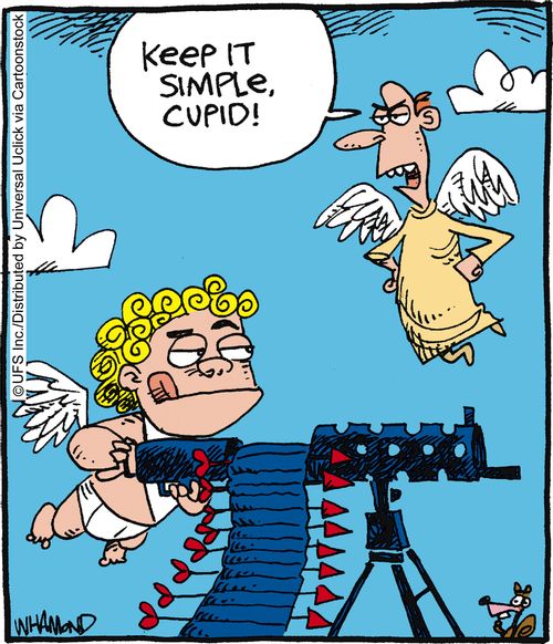 'Keep it simple, cupid!'