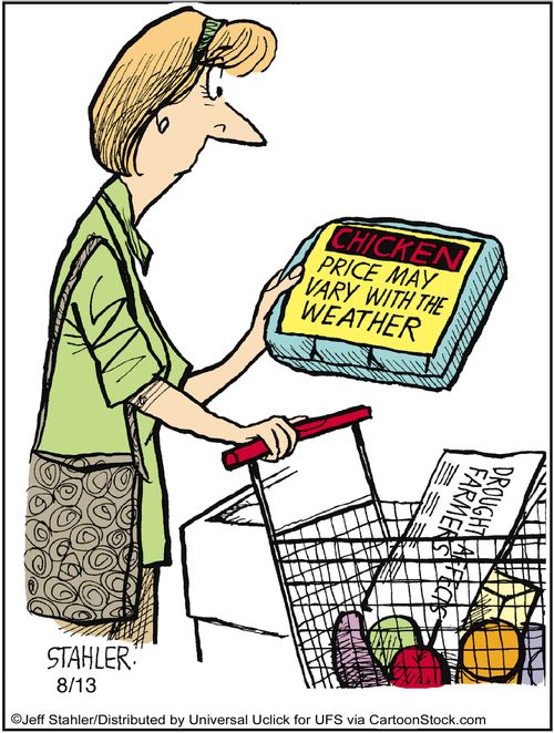 Price may vary with weather.