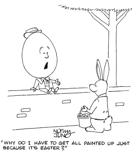 'Why do I have to get all painted up just because it's Easter?'