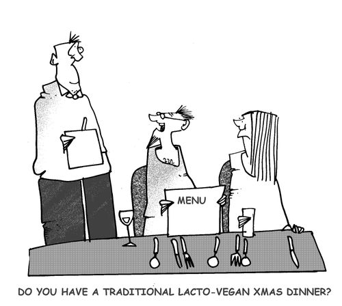 'Do you have a traditional lacto-vegan Christmas dinner?'