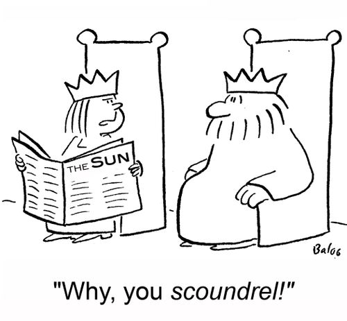 'Why, you scoundrel!'