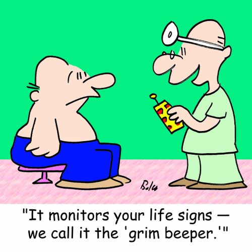 'It monitors your life signs -- we call it the 'grim beeper.''