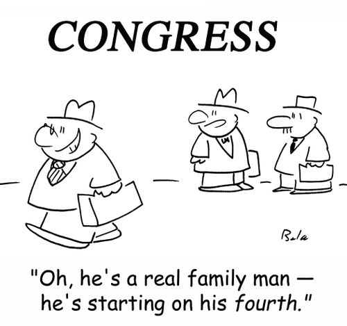 'Oh, he's a real family man -- he's starting on his fourth.'