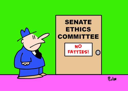 Senate ethics committee - no fatties!