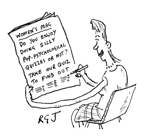 Do you enjoy doing silly pop-psychological quizzes or not? Take our quiz to find out.
