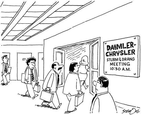 Daimler, ChryslerSturm and Drang meeting