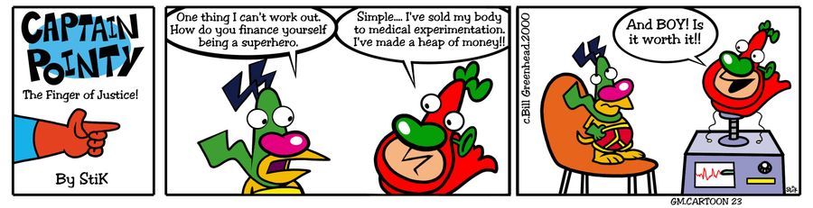 Captain Pointy No.18 - Body sold to medical science