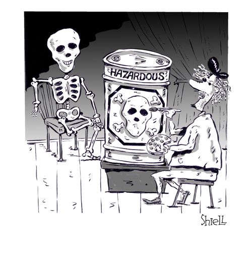 Skeleton Portrait Painting