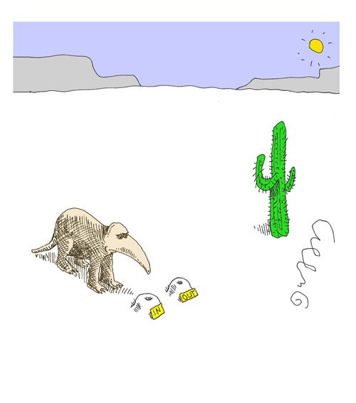 Anteater with INOUT boxes.