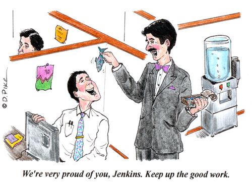 'We're very proud of you, Jenkins. Keep up the good work.'