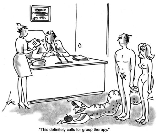 'This definitely calls for group therapy.'