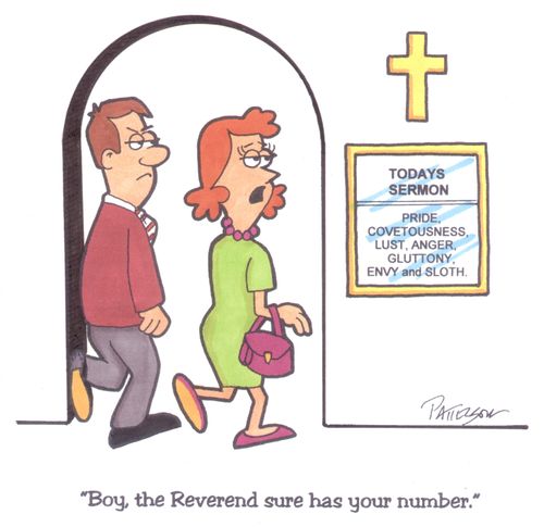 "Boy, the Reverend sure has your number."
