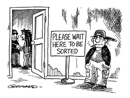 Please Wait Here To Be Sorted