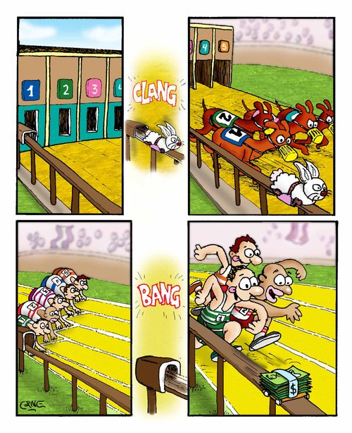 Professional runners chasing money