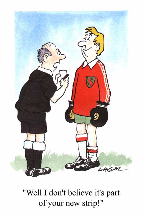Boxing Gloves 'Well I don't believe it's part of your new strip!'