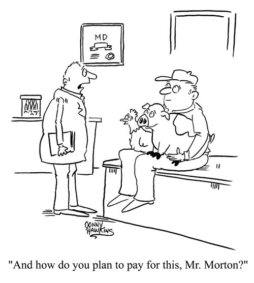 "And how do expect to pay for this, Mr Morton?"