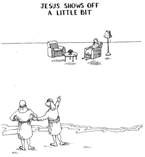 'Jesus shows of just a little bit'